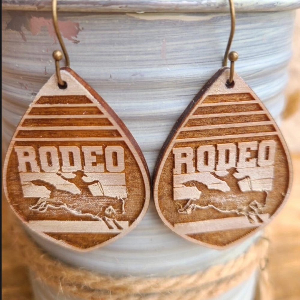 Laser Burn Boutique Rodeo earrings